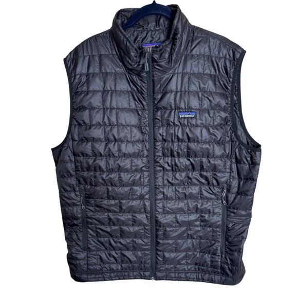 Men! Patagonia Nano Puff Vest Black size XL X-Large - Picture 1 of 6